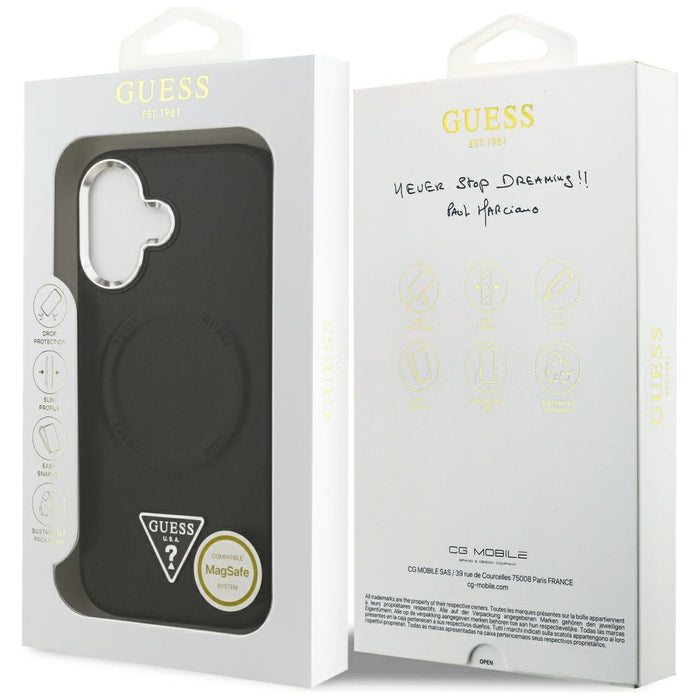 Guess Triangle Logo MagSafe case for iPhone 17 - black