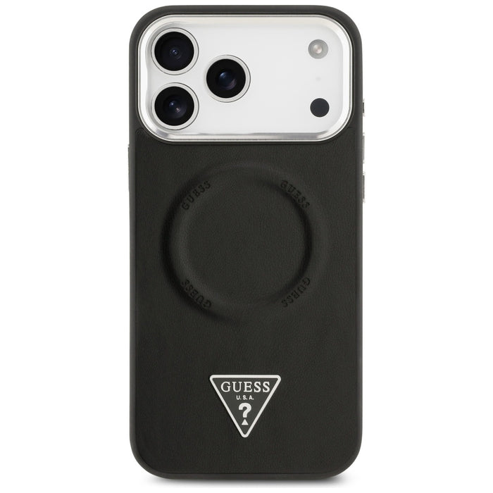 Guess Triangle Logo MagSafe Case for iPhone 17 Pro Max - Black