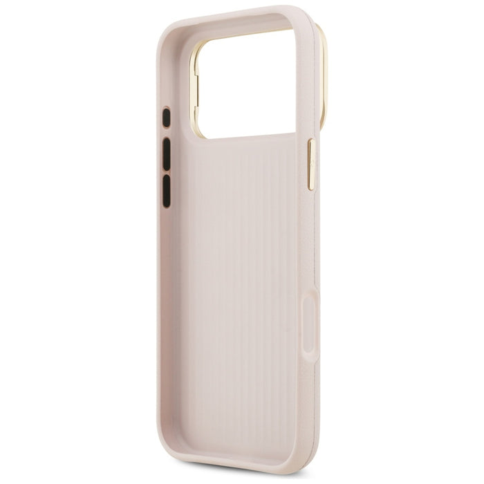 Guess Grained Big 4G &amp; Stand Camera Case for iPhone 17 Pro Max - Pink