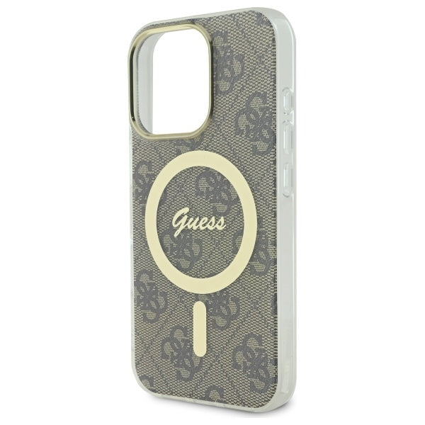 Guess IML 4G MagSafe Case for iPhone 16 Pro Max - Brown