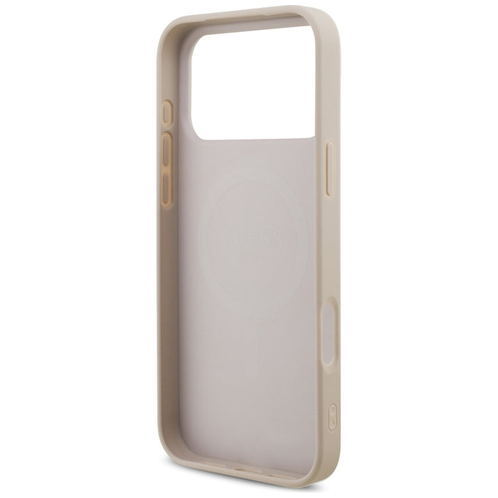 Guess 4G Strap Triangle Logo MagSafe Case for iPhone 17 Pro Max - Pink