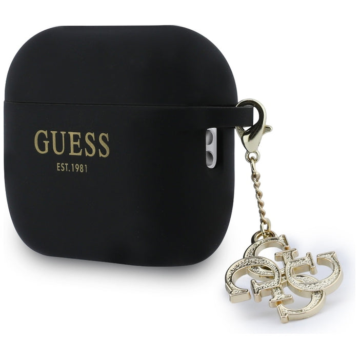 Guess Silicone 4G Charm Case for AirPods Pro 3 - Black