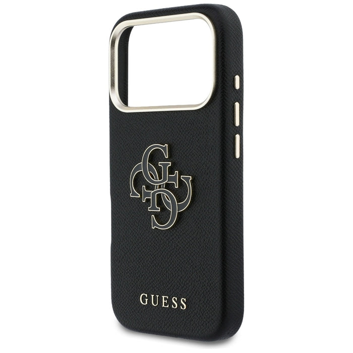 Guess FW Resin Logo Case for iPhone 17 Pro Max - Black