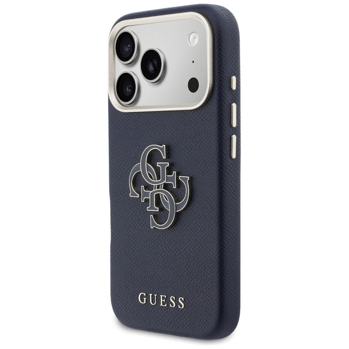 Guess FW Resin Logo Case for iPhone 17 Pro Max - Blue