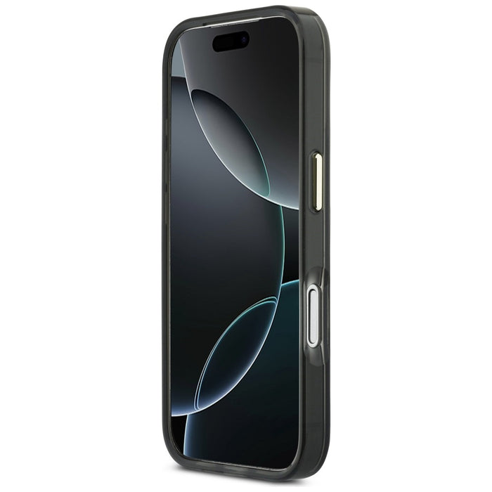 Guess IML 4G Script Metal case for iPhone 17 Pro - black