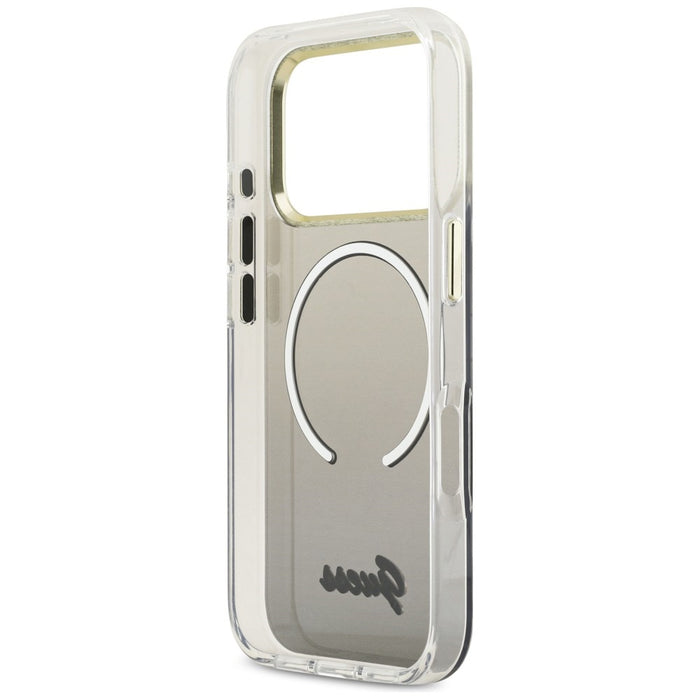 Guess IML Gradient Script Metal MagSafe Case for iPhone 17 Pro Max - Black