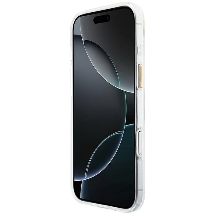 Guess IML Gradient Script Metal MagSafe Case for iPhone Air - White
