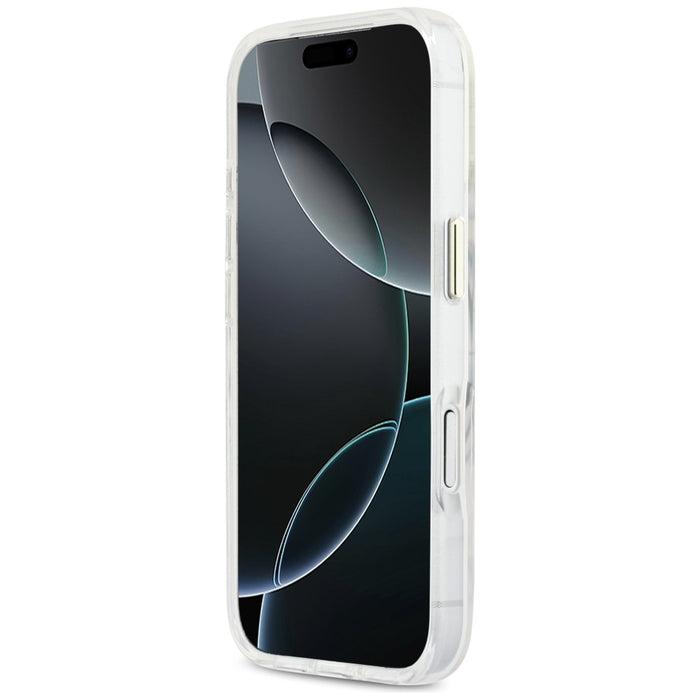 Guess IML Script Metal MagSafe Case for iPhone 17 Pro Max - Clear