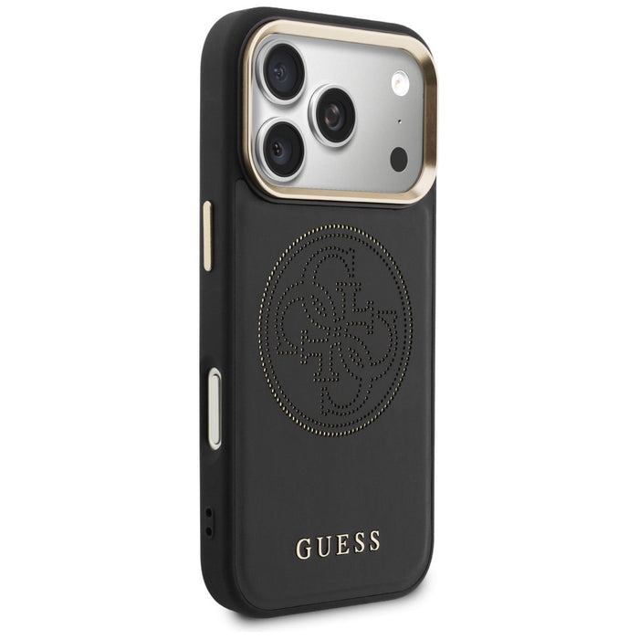 Guess Perforated 4G MagSafe case for iPhone 17 Pro Max - black