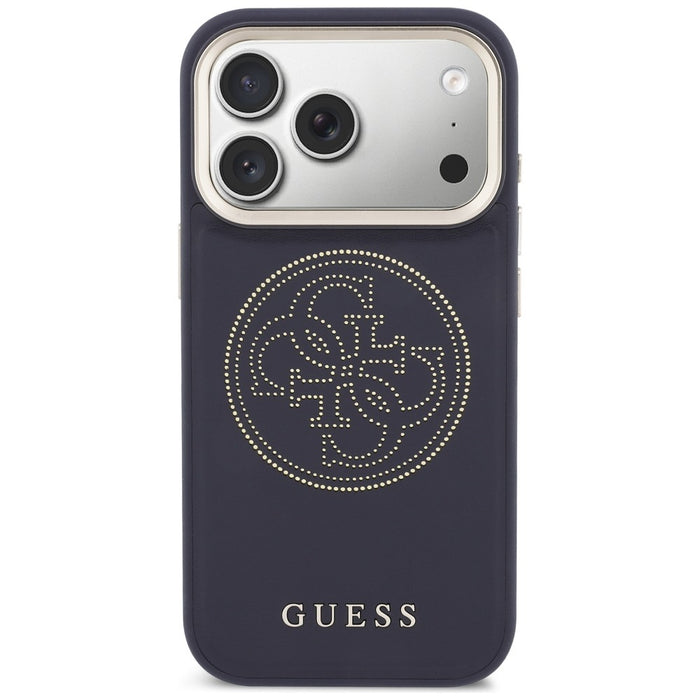 Guess Perforated 4G MagSafe case for iPhone 17 Pro Max - blue