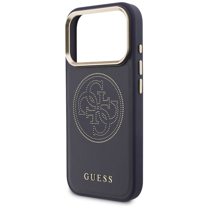 Guess Perforated 4G MagSafe case for iPhone 17 Pro - blue
