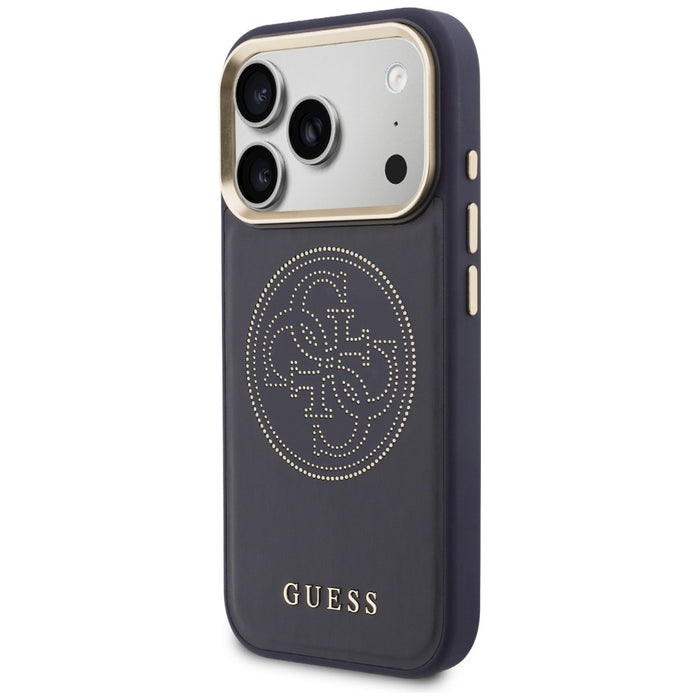 Guess Perforated 4G MagSafe case for iPhone 17 Pro - blue