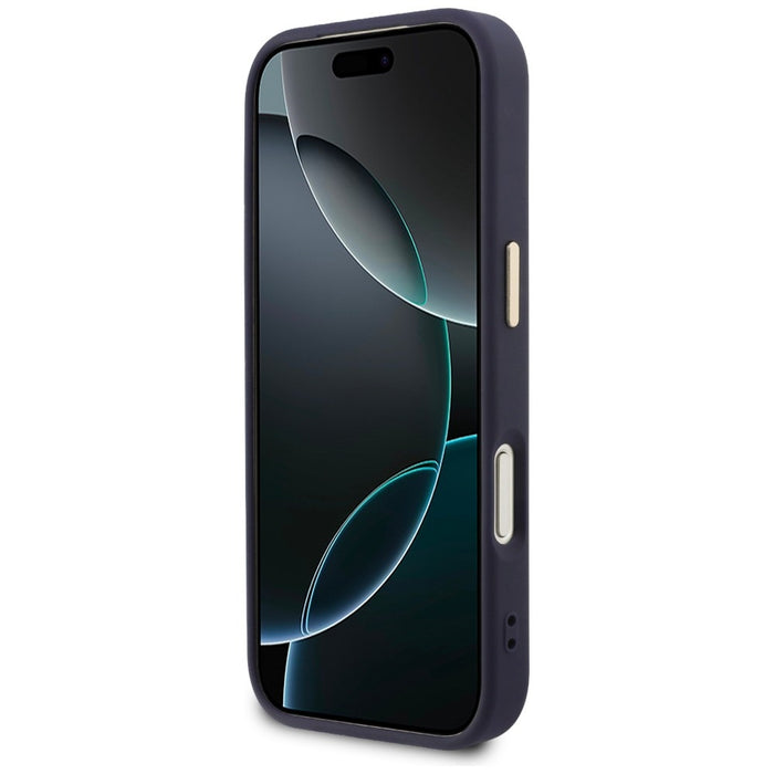 Guess Perforated 4G MagSafe case for iPhone 17 Pro - blue