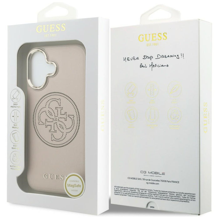 Guess Perforated 4G MagSafe Case for iPhone 17 - Pink
