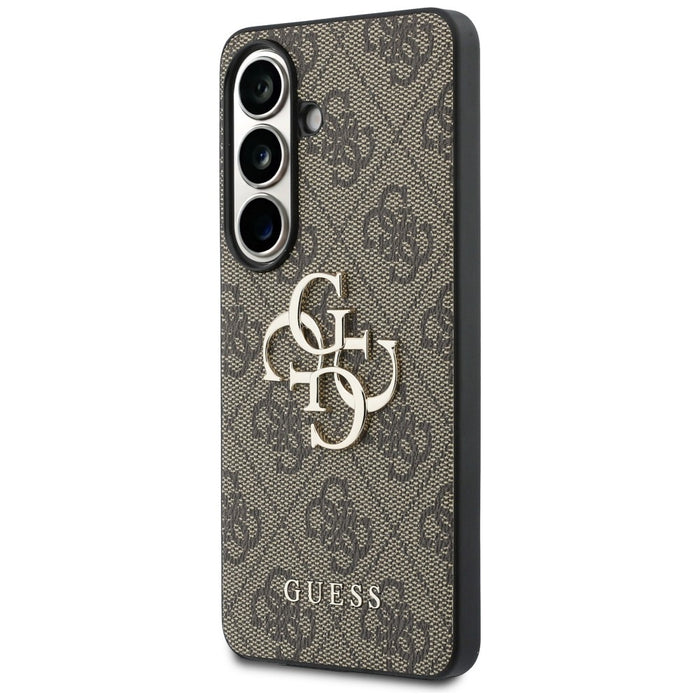 Guess 4G Big Metal Logo Case for Samsung Galaxy S26 Plus - Brown