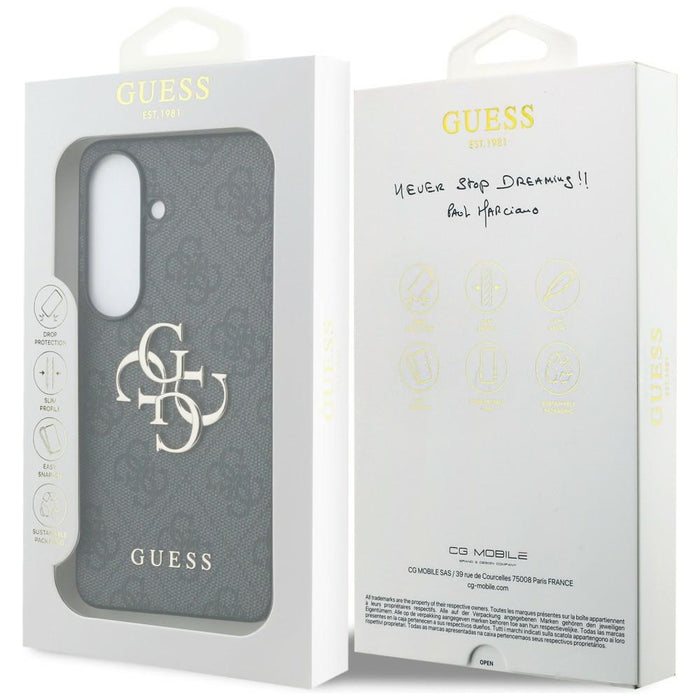 Guess 4G Big Metal Logo Case for Samsung Galaxy S26 Plus - Black