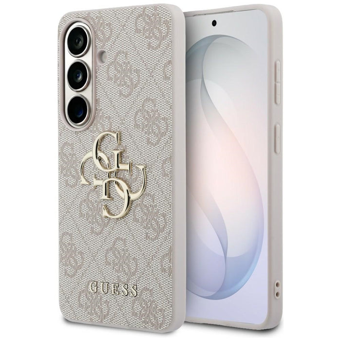Guess 4G Big Metal Logo Case for Samsung Galaxy S26 Plus - Pink