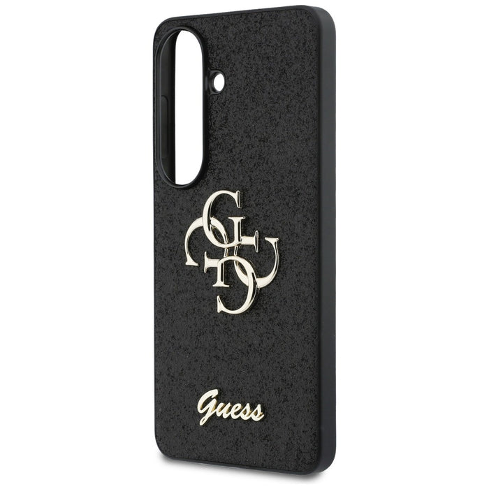 Guess Fixed Glitter Big 4G Metal Logo case for Samsung Galaxy S26 - black