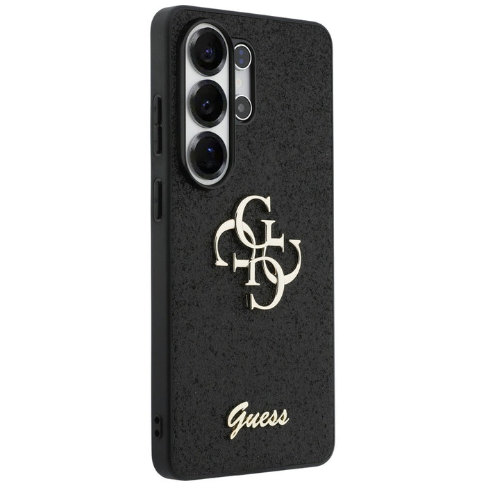 Guess Fixed Glitter Big 4G Metal Logo case for Samsung Galaxy S26 Ultra - black