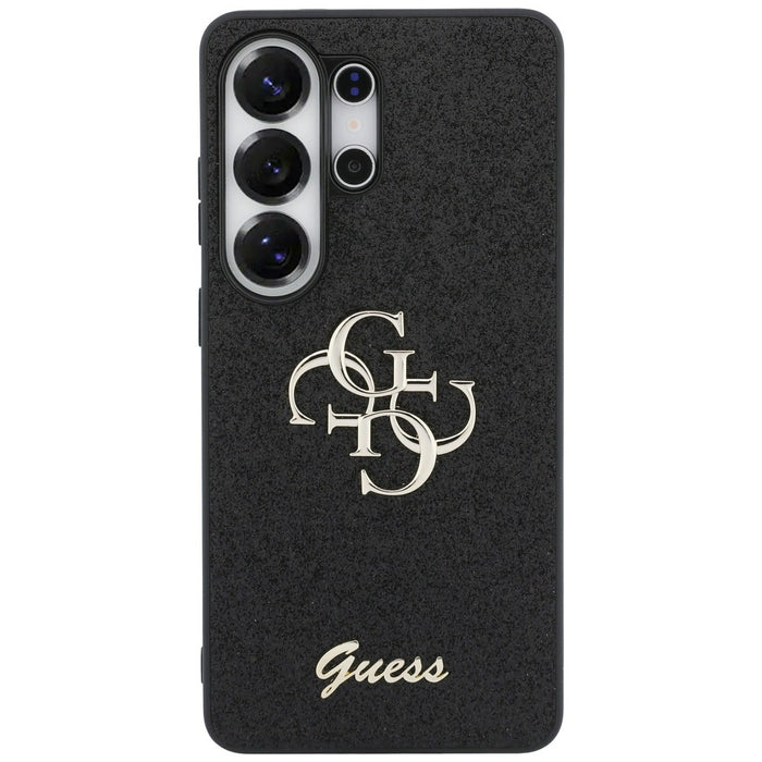 Guess Fixed Glitter Big 4G Metal Logo case for Samsung Galaxy S26 Ultra - black