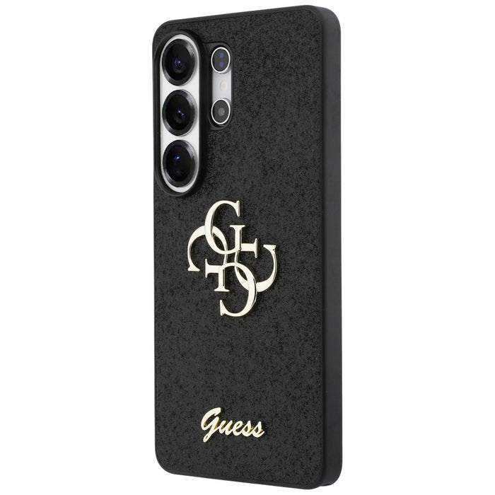 Guess Fixed Glitter Big 4G Metal Logo case for Samsung Galaxy S26 Ultra - black