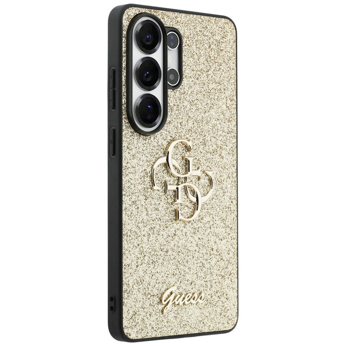 Guess Fixed Glitter Big 4G Metal Logo case for Samsung Galaxy S26 Ultra - gold