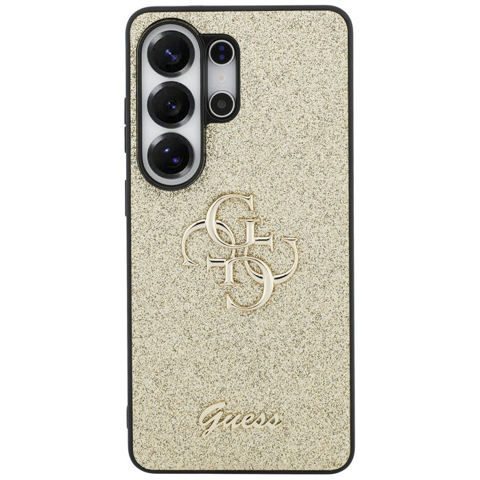 Guess Fixed Glitter Big 4G Metal Logo case for Samsung Galaxy S26 Ultra - gold