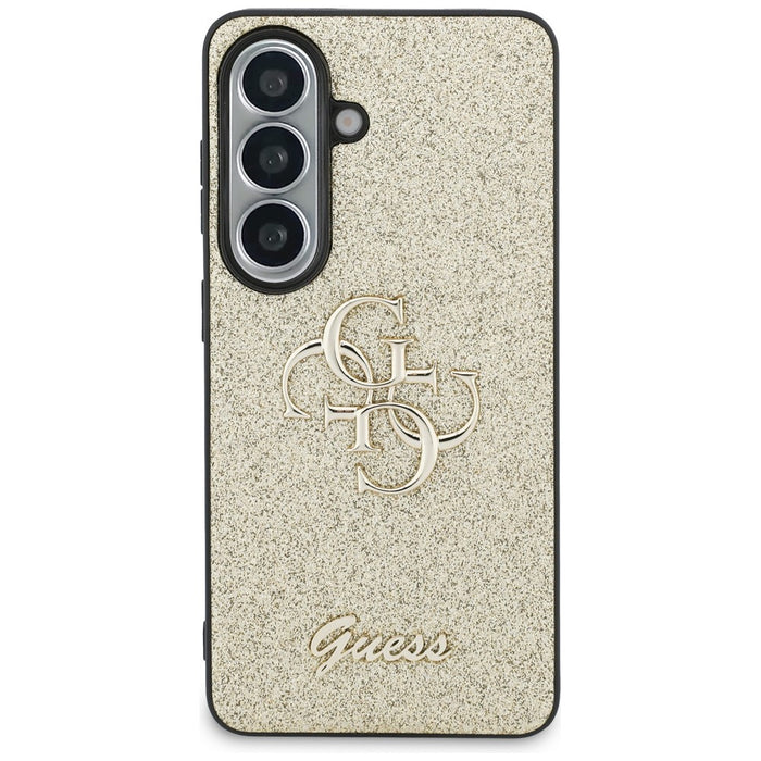 Guess Fixed Glitter Big 4G Metal Logo case for Samsung Galaxy S26 - gold