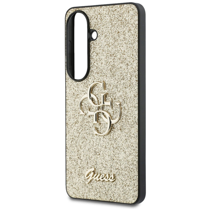 Guess Fixed Glitter Big 4G Metal Logo case for Samsung Galaxy S26 - gold