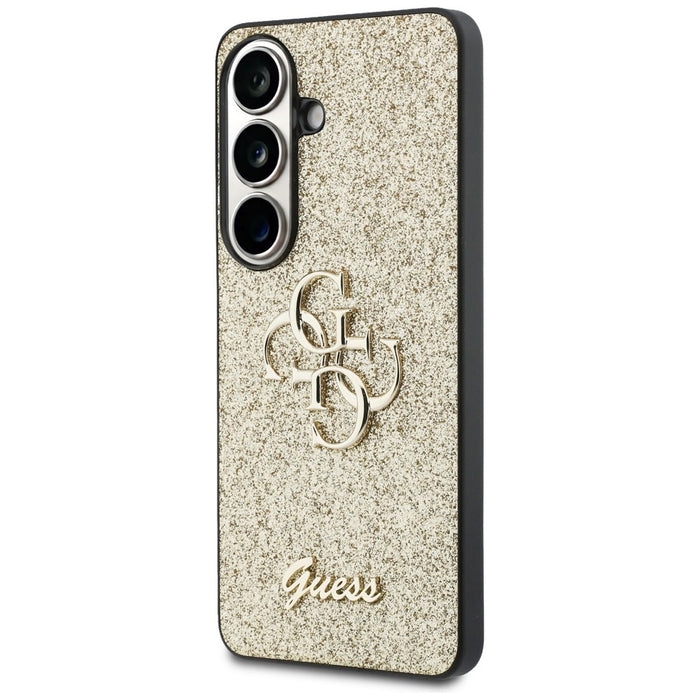 Guess Fixed Glitter Big 4G Metal Logo case for Samsung Galaxy S26 - gold
