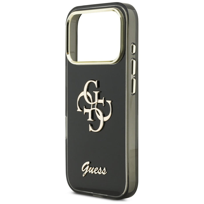 Guess IML 4G Script Metal case for iPhone 17 Pro Max - black