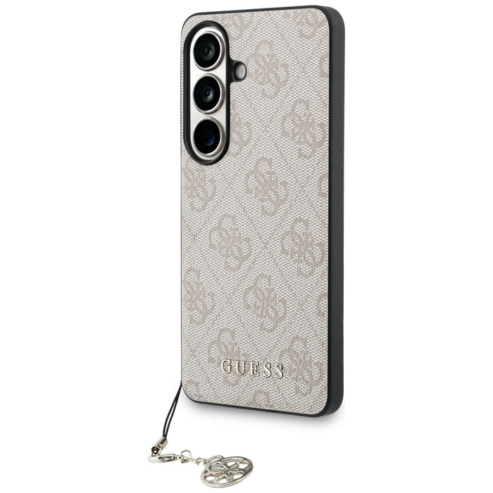 Guess 4G Classic Logo Charm MagSafe Case for Samsung Galaxy S26 - Pink