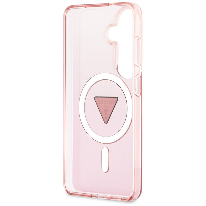 Guess IML Gradient Triangle MagSafe Case for Samsung Galaxy S26 - Pink