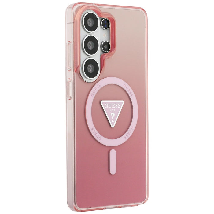 Guess IML Gradient Triangle MagSafe Case for Samsung Galaxy S26 Ultra - Pink