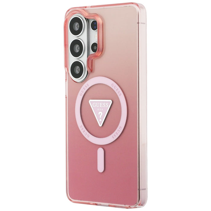 Guess IML Gradient Triangle MagSafe Case for Samsung Galaxy S26 Ultra - Pink