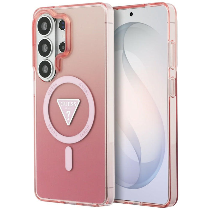 Guess IML Gradient Triangle MagSafe Case for Samsung Galaxy S26 Ultra - Pink