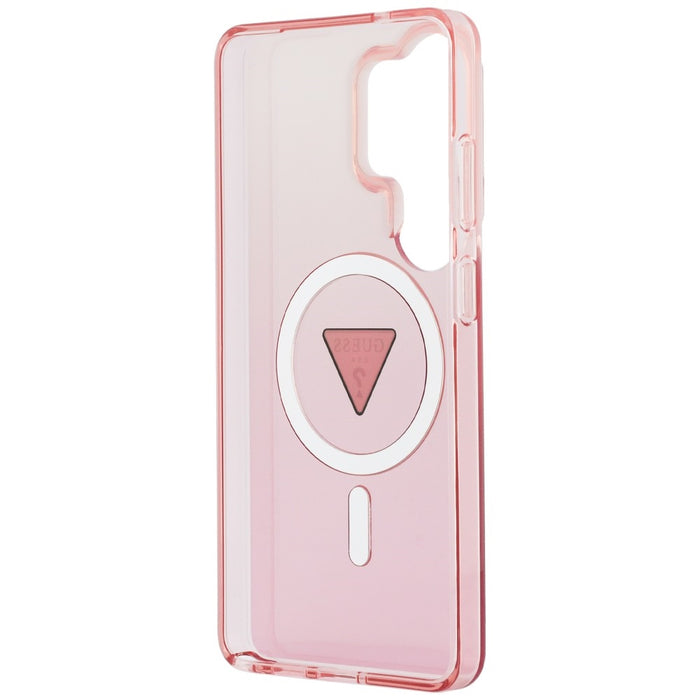 Guess IML Gradient Triangle MagSafe Case for Samsung Galaxy S26 Ultra - Pink
