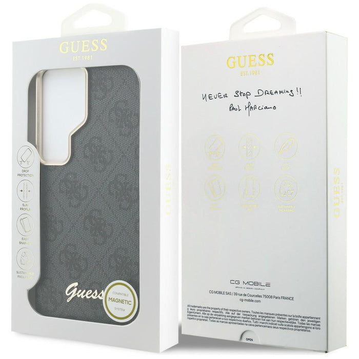 Guess 4G Script MagSafe case for Samsung Galaxy S26 Ultra - black