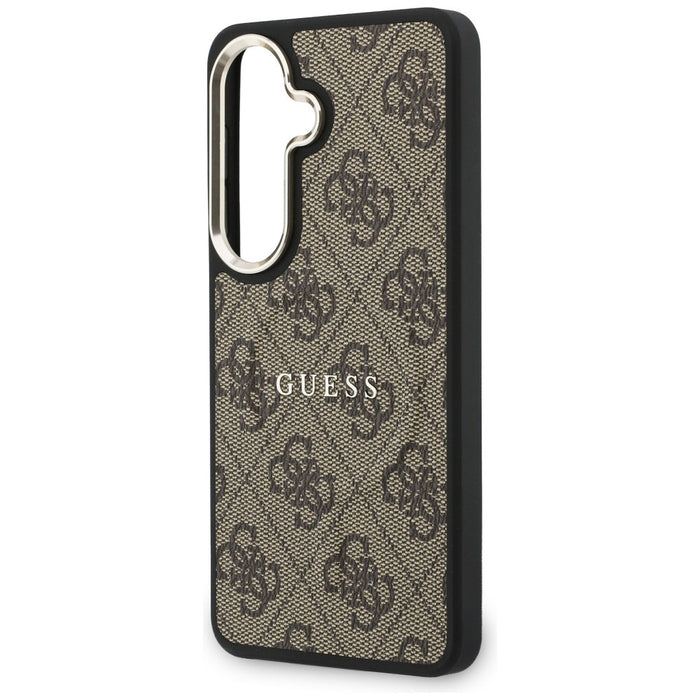 Guess 4G Embossed Ring MagSafe case for Samsung Galaxy S26 - brown