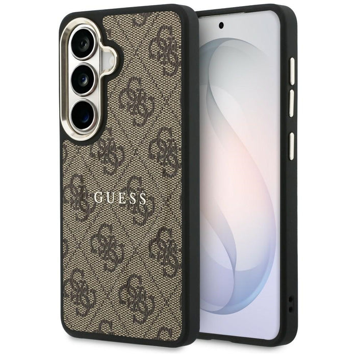 Guess 4G Embossed Ring MagSafe case for Samsung Galaxy S26 - brown
