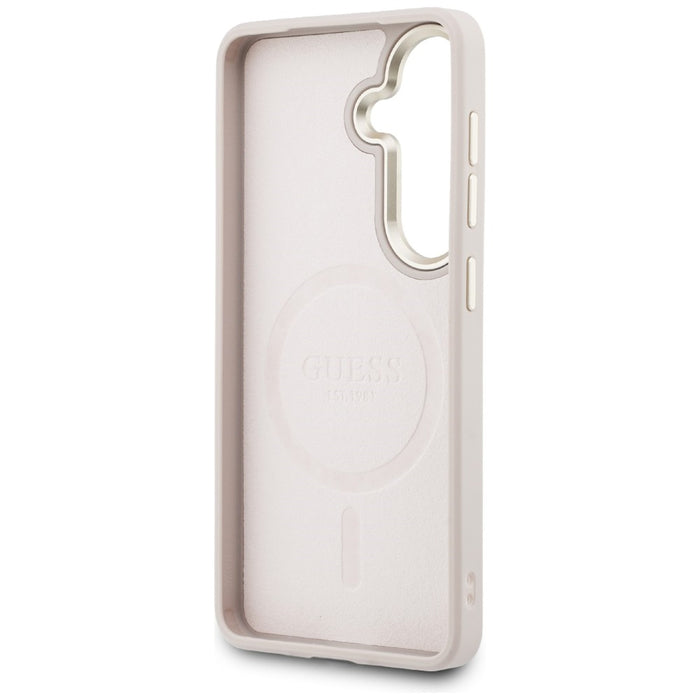 Guess 4G Embossed Ring MagSafe Case for Samsung Galaxy S26+ - Pink