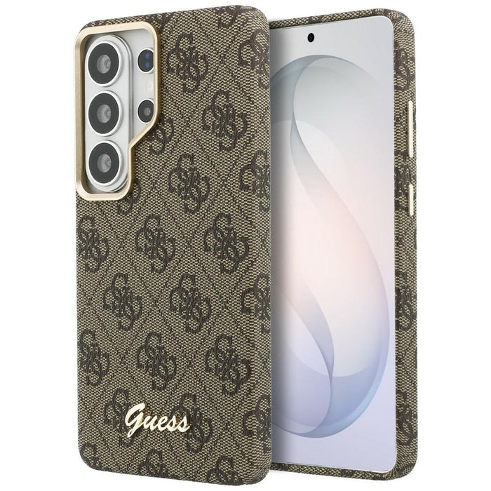 Guess 4G Script MagSafe Case for Samsung Galaxy S26 Ultra - Brown