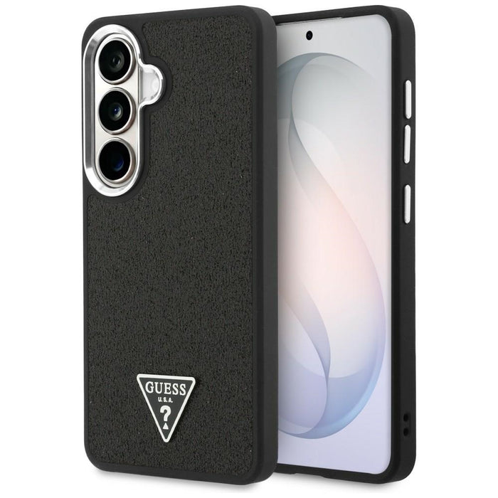 Guess Fixed Glitter Triangle MagSafe case for Samsung Galaxy S26 - black
