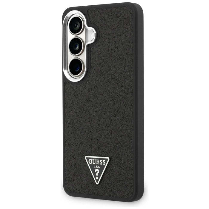 Guess Fixed Glitter Triangle MagSafe case for Samsung Galaxy S26 - black