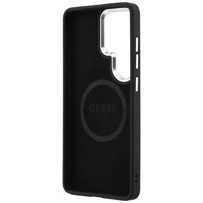 Guess Fixed Glitter Triangle MagSafe case for Samsung Galaxy S26 Ultra - black