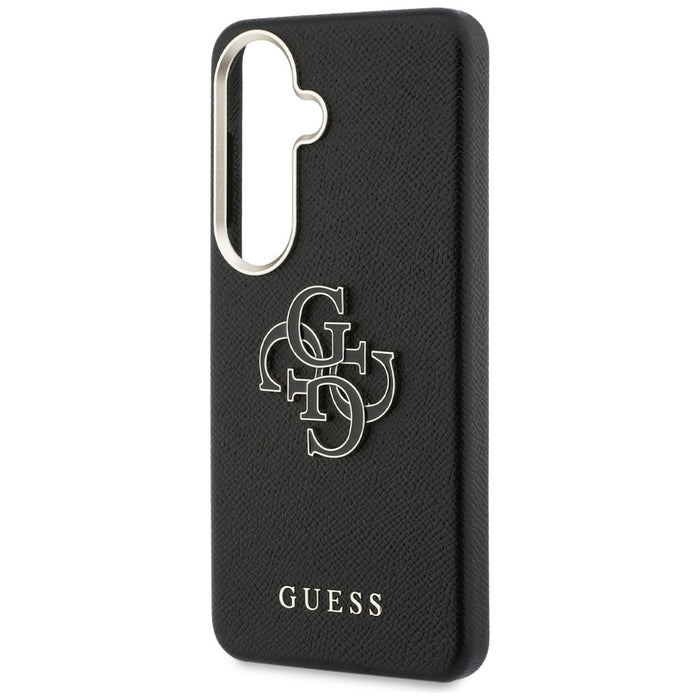 Guess Grained Big 4G Metal Logo case for Samsung Galaxy S26 - black