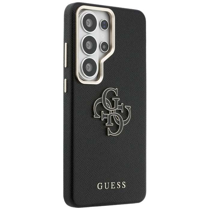 Guess Grained Big 4G Metal Logo case for Samsung Galaxy S26 Ultra - black