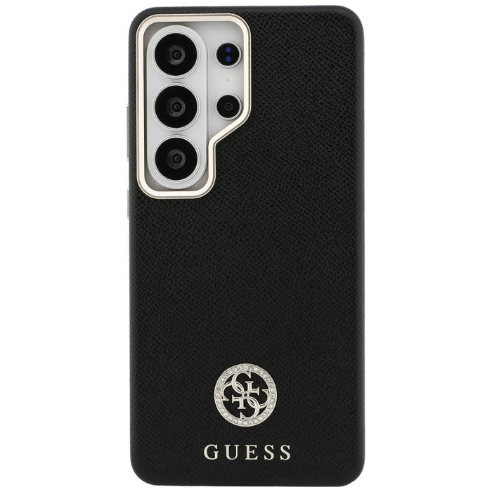 Guess Rhinestone Round Logo MagSafe Case for Samsung Galaxy S26 Ultra - Black
