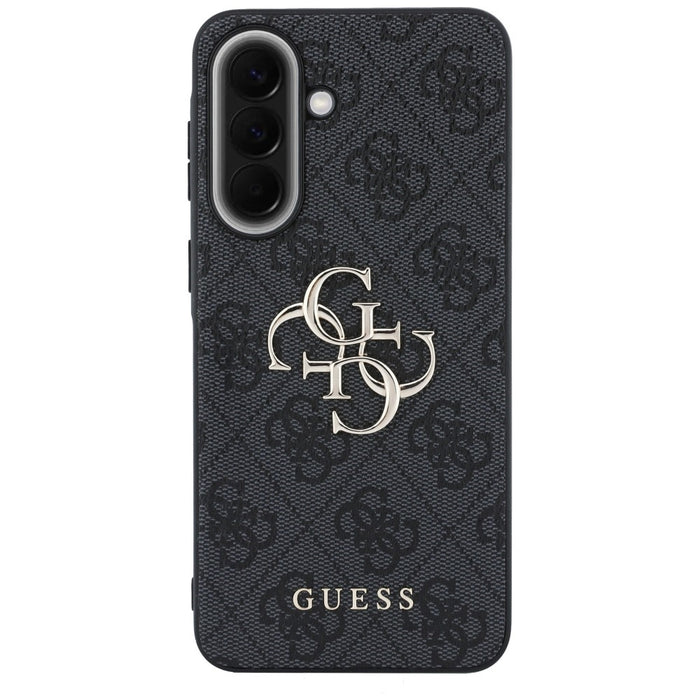 Guess Leather 4G Metal Logo Case for Samsung Galaxy A37 5G - Black