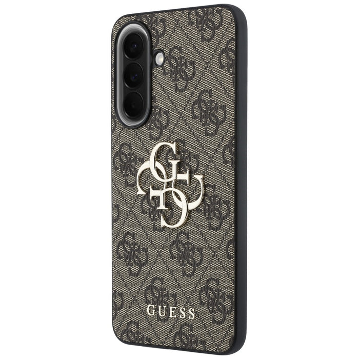 Guess Leather 4G Metal Logo Case for Samsung Galaxy A57 5G - Brown